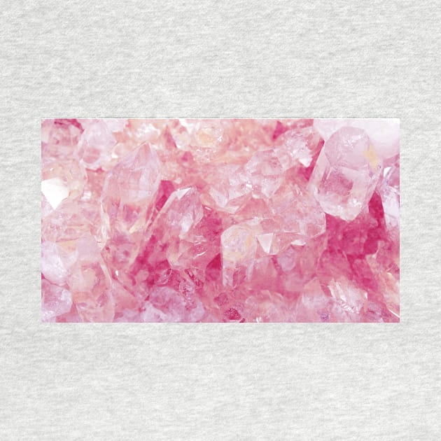 Pink Rose Quartz Crystal Geode by NewburyBoutique